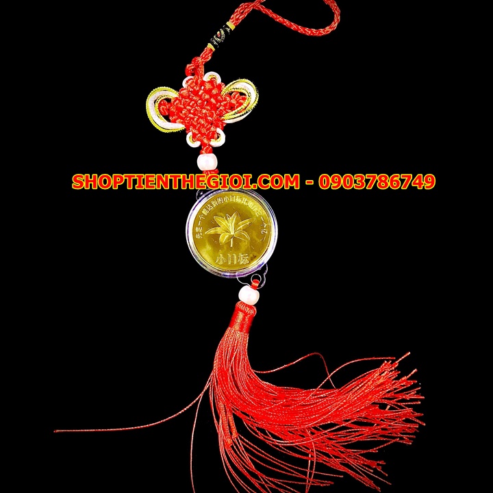 Dây Treo Ô Tô Xu Con Cọp Vàng In Màu 1 Yi Trung Quốc - SP005421